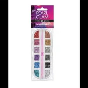 China Glaze “Pearl Glam” (over 800 pearls +Nail Tool) NWT